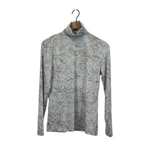 PXG Parsons Extreme Golf LS White & Black Mock Outline Fairway Shirt Size S‎